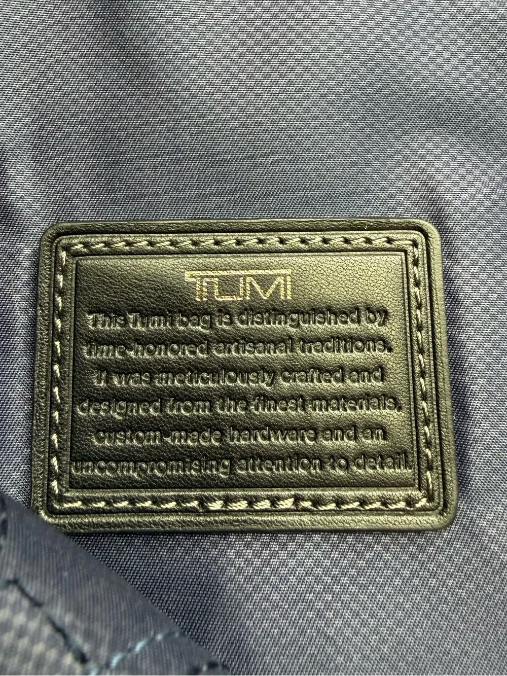 TUMI Black Leather L-Zip Portfolio Clutch Document Case
